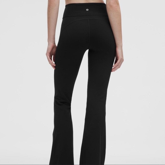 lululemon athletica Black High Rise Wide Leg Leggings - Size 10 - Picture 3 of 5